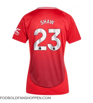 Manchester United Luke Shaw #23 Hjemmebanetrøje Dame 2024-25 Kortærmet